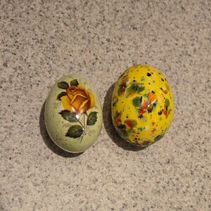 Decorative Floral Painted Eggs